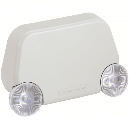 Lithonia EU2L M12 LED, Damp Location Rated, 0.75 W Lamp Watt, 120/277V AC, 2 W Emergency Watt, White - KVM Tools Inc.KV487V38