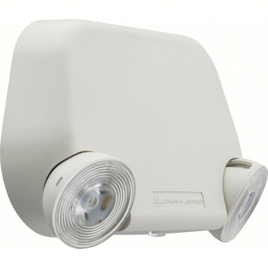Lithonia EU2L M12 LED, Damp Location Rated, 0.75 W Lamp Watt, 120/277V AC, 2 W Emergency Watt, White - KVM Tools Inc.KV487V38