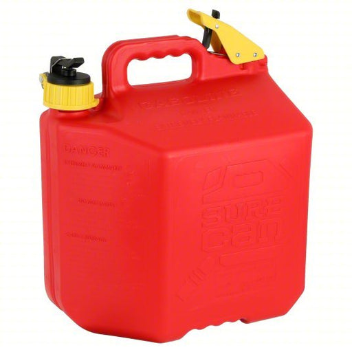 Surecan SUR5SFG2 Gas Can 5 gal Capacity, Gasoline, HDPE, Red - KVM Tools Inc.KV489N01