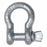 Kinedyne 101-12625GRA Anchor Shackle: Screw Pin, 6,500 lb Working Load Limit, 1 7/64 in Wd Between Eyes - KVM Tools Inc.KV48PX64