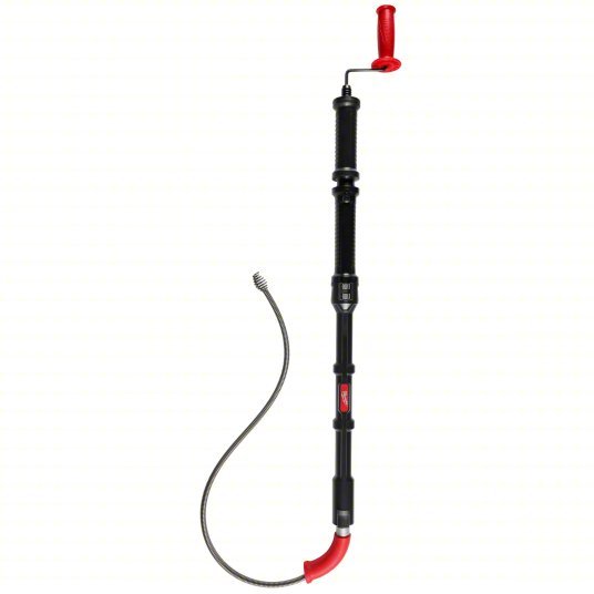 Milwaukee 49-16-3576 Toilet Auger 6 ft Cable Lg, 1/2 in Cable Dia, Bulb Head, For Toilets Fixture Type - KVM Tools Inc.KV801NJ1