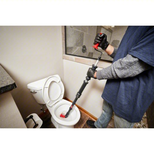 Milwaukee 49-16-3576 Toilet Auger 6 ft Cable Lg, 1/2 in Cable Dia, Bulb Head, For Toilets Fixture Type - KVM Tools Inc.KV801NJ1