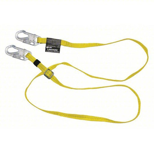 Honeywell 210WLS-Z7/6FTYL Positioning Lanyard Steel Snap Hook, Steel Snap Hook, 6 ft Lg, 310 lb Capacity - KVM Tools Inc.KV36WA28