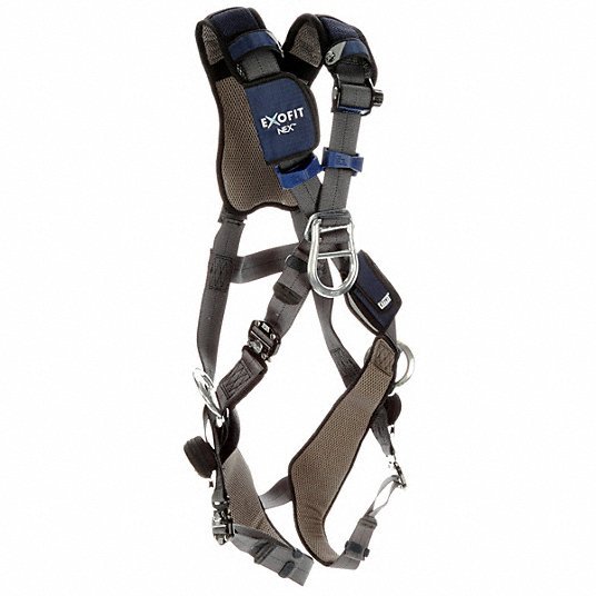 3M DBI-SALA 1140201 Full Body Harness, Crossover Style, L, Polyester, Gray - KVM Tools Inc.KV491P88