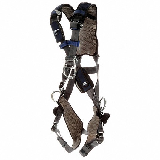 3M DBI-SALA 1140201 Full Body Harness, Crossover Style, L, Polyester, Gray - KVM Tools Inc.KV491P88