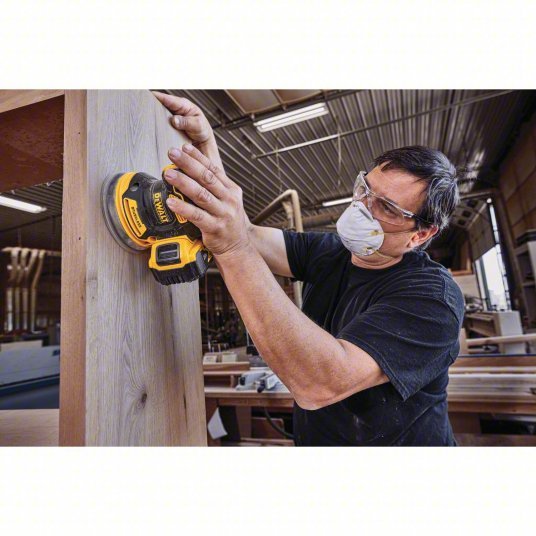 Dewalt DCW210B Cordless Sander 20V MAX, Bare Tool, 5 in Dia, Random Orbital, Hook and Loop, 3/32 in Orbit - KVM Tools Inc.KV492P85