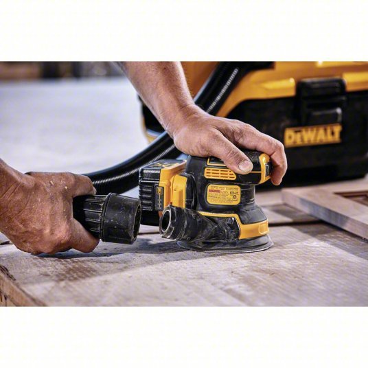 Dewalt DCW210B Cordless Sander 20V MAX, Bare Tool, 5 in Dia, Random Orbital, Hook and Loop, 3/32 in Orbit - KVM Tools Inc.KV492P85