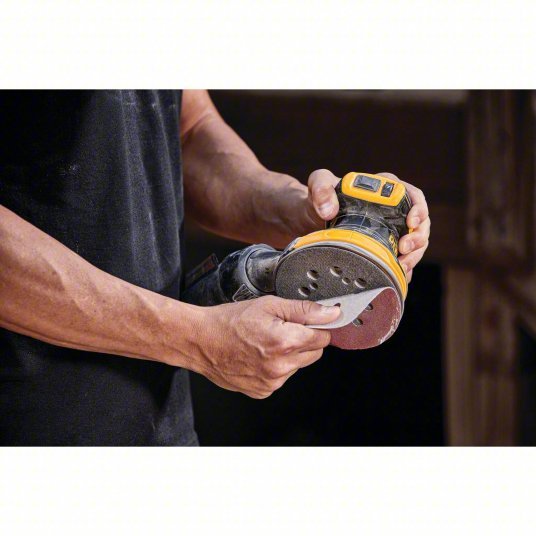 Dewalt DCW210B Cordless Sander 20V MAX, Bare Tool, 5 in Dia, Random Orbital, Hook and Loop, 3/32 in Orbit - KVM Tools Inc.KV492P85