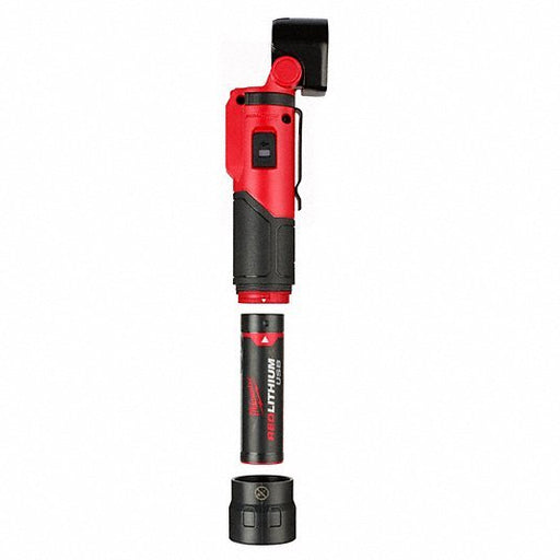 Milwaukee 2113-21 Cordless Job Site Lights: 500 lm Max Brightness, 2.5 hr Run Time at Max Brightness, Red - KVM Tools Inc.KV16639064