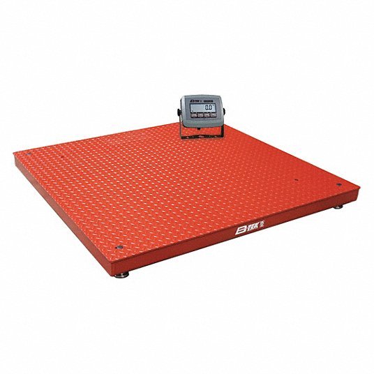 B-Tek BT-FC-7272-10-CL Digital Floor Scale with Remote Indicator 10,000 lb. Capacity - KVM Tools Inc.KV49AX40