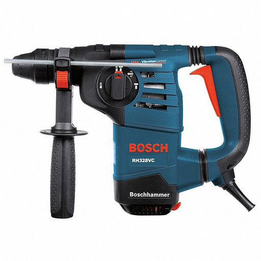 Bosch RH328VC Rotary Hammer Kit SDS-Plus, L-Shape, 1 1/8 in Capacity, 2.6 ft-lb, 8 A, 4,000 bpm, 120V AC - KVM Tools Inc.KV49AX82