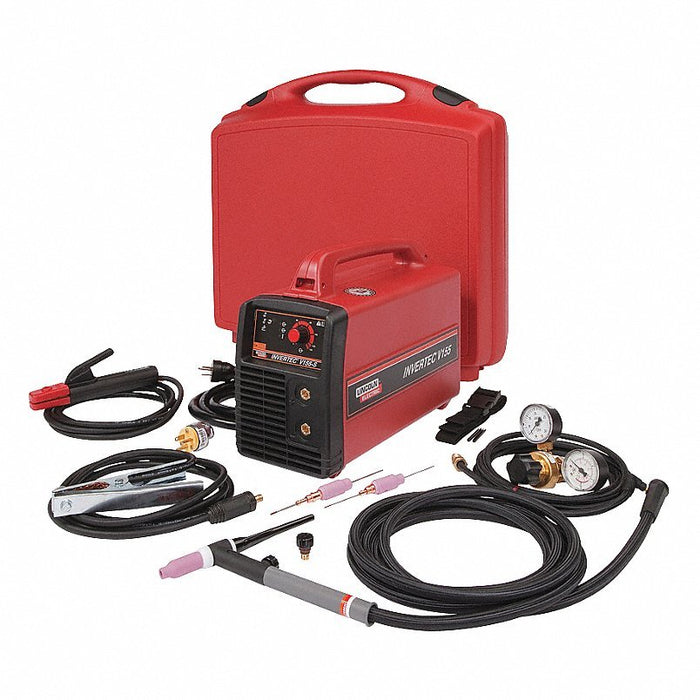Lincoln K2606-1 TIG Welder: Invertec V155-S, DC, Stick/TIG Pack, 155 A - KVM Tools Inc.KV49JR57