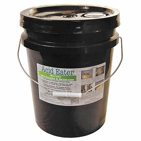 Acid Eater 1002-002 Acid Neutralizer: 45 lb Wt, Pail, Acids - KVM Tools Inc.
