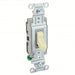 Hubbell CSB120I Wall Switch Toggle Switch, Single Pole, Ivory, 20 A, Screw Terminals - KVM Tools Inc.KV49YL39