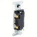 Hubbell CSB120I Wall Switch Toggle Switch, Single Pole, Ivory, 20 A, Screw Terminals - KVM Tools Inc.KV49YL39
