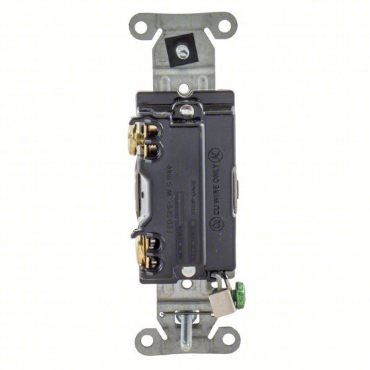 Hubbell CSB120I Wall Switch Toggle Switch, Single Pole, Ivory, 20 A, Screw Terminals - KVM Tools Inc.KV49YL39