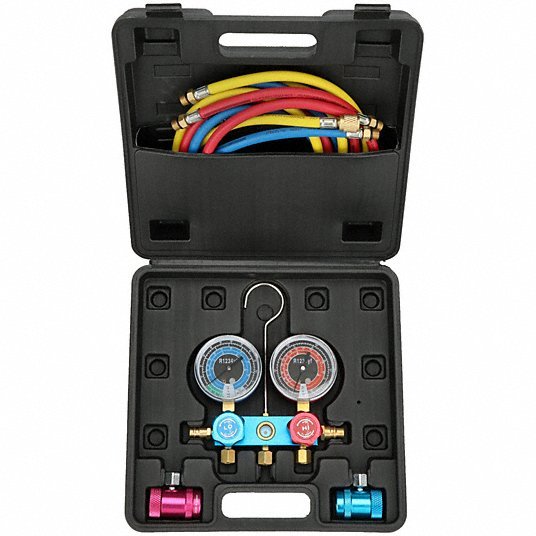 Supercool 37520-PC Mechanical Manifold Gauge Set, Type Auto - KVM Tools Inc.KV49YZ86