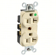 Hubbell HBL8300HI Receptacle 5-20R, 20 A, 125V AC, Ivory, 2 Poles - KVM Tools Inc.KV4D058