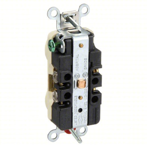 Hubbell HBL8300HI Receptacle 5-20R, 20 A, 125V AC, Ivory, 2 Poles - KVM Tools Inc.KV4D058