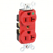 Hubbell HBL8300HRED Receptacle 5-20R, 20 A, 125V AC, Red, 2 Poles - KVM Tools Inc.KV4D059