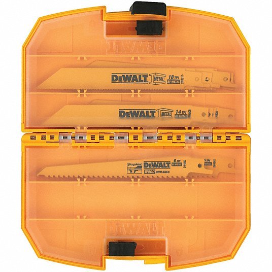 Dewalt DW4890 15 Piece Bi-Metal Reciprocating Saw Blade Set with tough case - KVM Tools Inc.KV4DV61