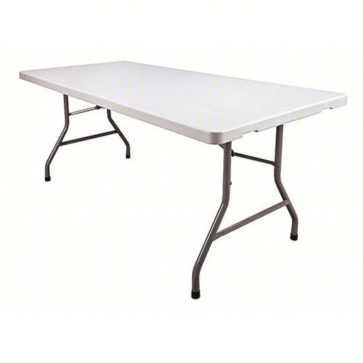 KVM Tools KV4GE26 Rectangle Folding Table, 30" W, 72" L, 29" H, Blow Molded Polyethylene Top, White - KVM Tools Inc.KV4GE26