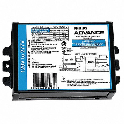 Advance IMH-100-D-LF 100 W, 1 Lamp HID Ballast - KVM Tools Inc.