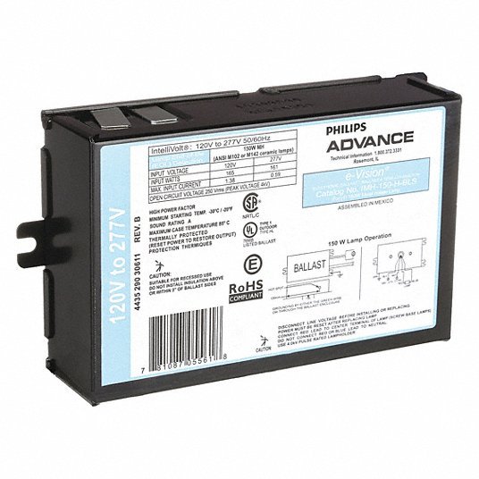 Philips Advance Imh-150-H-BLS 150W HID Ballast – 1 Lamp, For Metal Halide Lighting (Brand New)