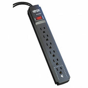 Tripp Lite TLP606B Surge Protector Strip, 6 Outlet, Black - KVM Tools Inc.KV4HHG7