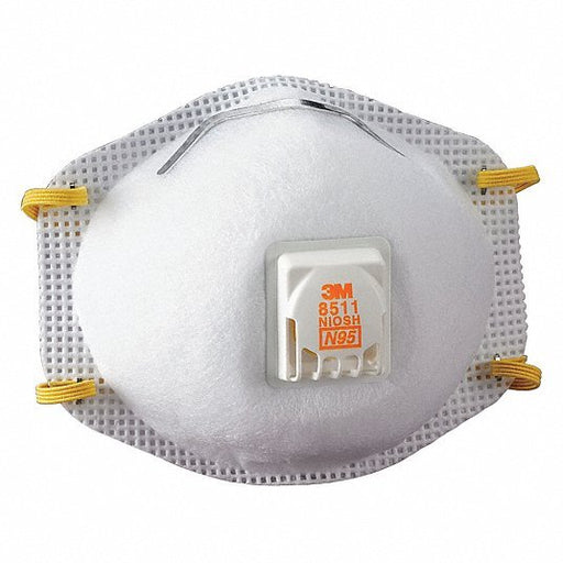 3M 7000002056 8511 N95 Disposable Respirator w/ Exhalation Valve, 10/Box - KVM Tools Inc.KV4JF99