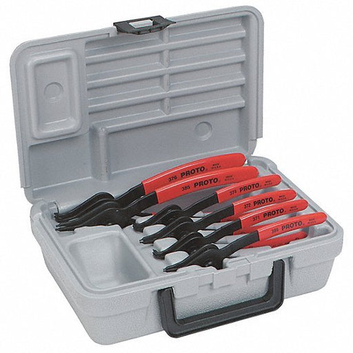 Proto J360A Retaining Ring Plier Set, 0, 90 Deg, 6 pc - KVM Tools Inc.KV4JV79