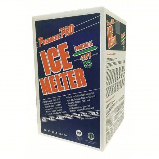 Premiere SU050BX-GR Ice Melt, Granular, 50 lb. Carton, -20 F - KVM Tools Inc.KV4KA50