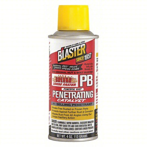Blaster PB-TS Penetrating Lubricant: 20° to 120°F, Petroleum Distillates, 4 oz, Aerosol Canc - KVM Tools Inc.KV4LRG2