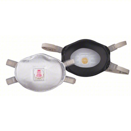 3M 8293 P100 Disposable White Particulate Respirator w/ Valve — KVM ...