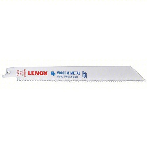 Lenox 20580810R Reciprocating Saw Blade 10 Teeth per Inch, 8 in Blade Lg, 3/4 in Ht, 0.035 in Cut Wd, 5 PK - KVM Tools Inc.KV4XL18