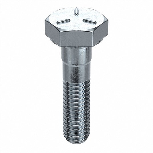 Fabory U01200.025.0100 Grade 5, 1/4"-20 Hex Head Cap Screw, Zinc Plated Steel, 1 in L, 100 PK - KVM Tools Inc.KV2CA54