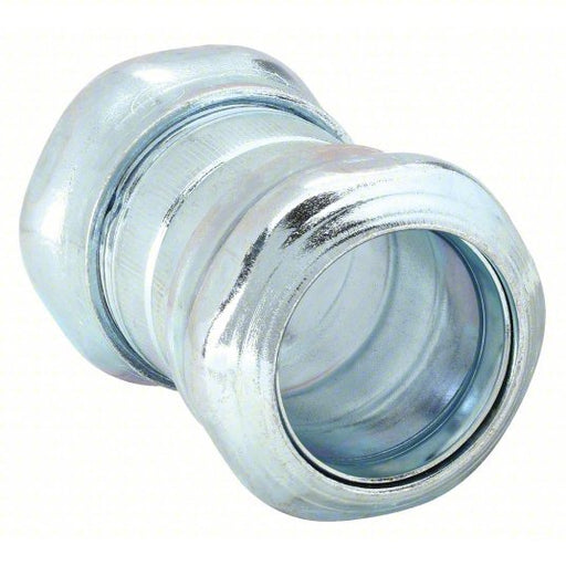 Raco 2922 Compression Conduit Coupling Steel, 1/2 in Trade Size, 1 29/32 in Overall Lg, Gray - KVM Tools Inc.KV52AU67