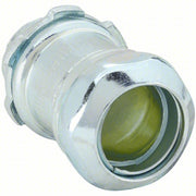 Raco 2913 Compression Conduit Connector Steel, 3/4 in Trade Size, 1 9/32 in Overall Lg, Insulated, Gray - KVM Tools Inc.KV52AU91