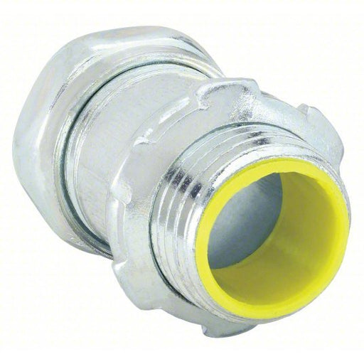 Raco 2913 Compression Conduit Connector Steel, 3/4 in Trade Size, 1 9/32 in Overall Lg, Insulated, Gray - KVM Tools Inc.KV52AU91