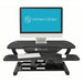 Versa VT7643624-00-01 Electric Adjustable Standing Desk Converter VT764 Series, 36 in Overall Wd, 0 in to 20 in - KVM Tools Inc.KV52JD85