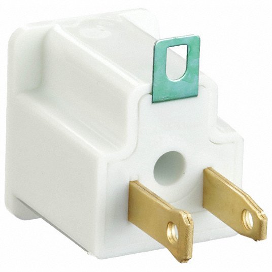 KVM Tools KV52NY45 Adapter Non-Grounded to Grounded, 15 A, 125V AC - KVM Tools Inc.KV52NY45