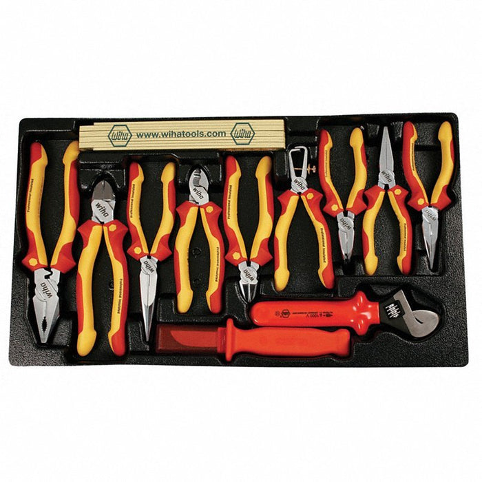 Wiha Tools 32801 Master Tool Set Insulated, 111 Total Pcs, Rolling Tool Case - KVM Tools Inc.KV53KG78