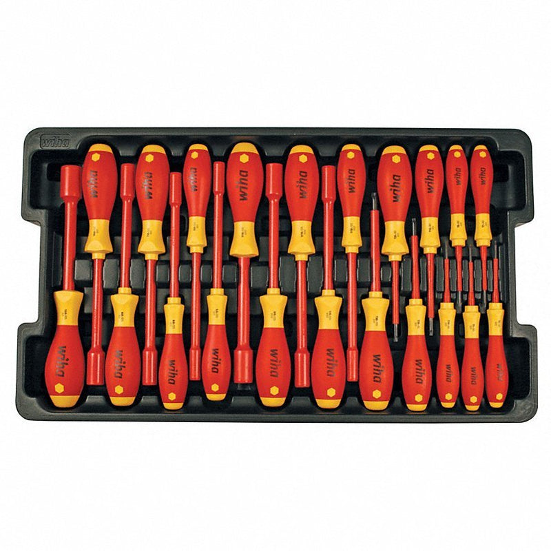 Wiha Tools 32801 Master Tool Set Insulated, 111 Total Pcs, Rolling Tool Case - KVM Tools Inc.KV53KG78