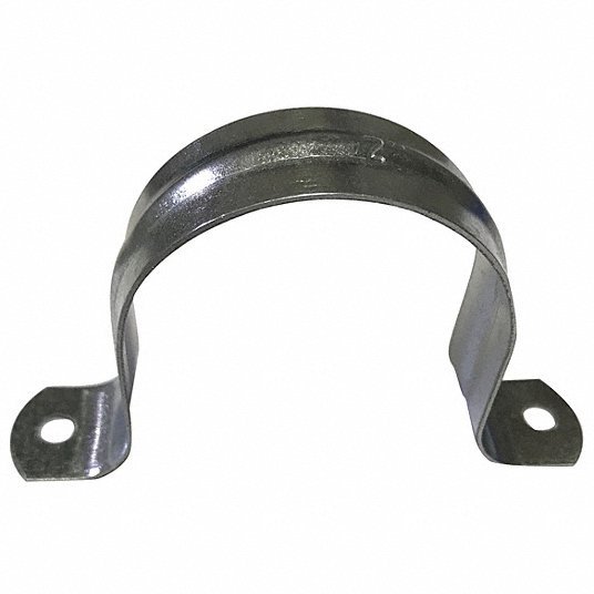 KVM Tools GA-200PS Pipe Strap, Galvanized, 2" Pipe Size, PK50 - KVM Tools Inc.KV54TU24