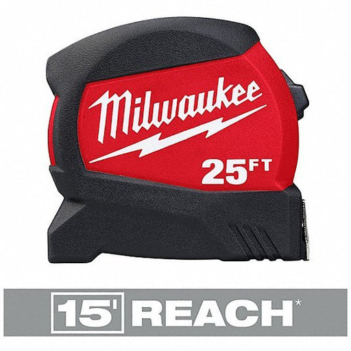 Milwaukee 48-22-0425 25 ft Tape Measure, 1 1/8 in Blade - KVM Tools Inc.KV55ED55