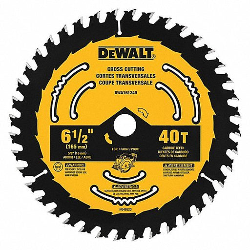 Dewalt DWA161240 6-1/2" Circular Saw Blades - KVM Tools Inc.KV55EF20