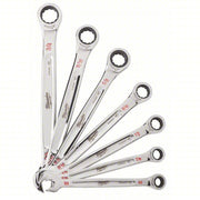 Milwaukee 48-22-9406 Ratcheting Combination Wrench Set, SAE, 3/8 in to 3/4 in Head Sizes, 12 Points, 7-Piece - KVM Tools Inc.KV55MN29