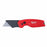 Milwaukee 48-22-1500 FASTBACK™ Compact Folding Utility Knife, 6 5/32 in L, General Purpose, Red - KVM Tools Inc.KV55ZY62