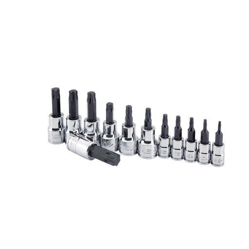 Icon 56366 1/4 in., 3/8 in. Drive Professional TORX Bit Socket Set, 12-Piece - KVM Tools Inc.KVHF56366