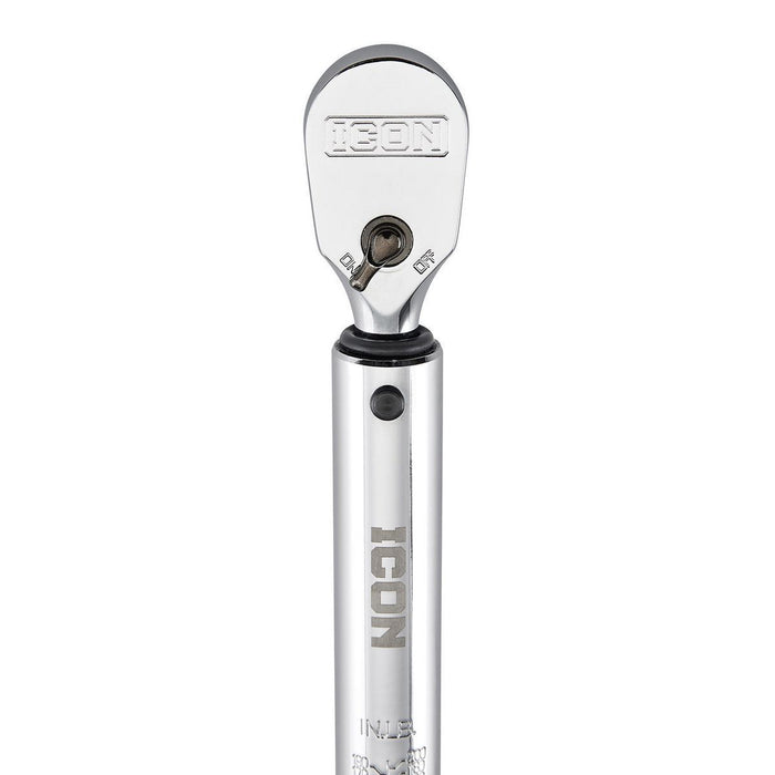 Icon 56614 3/8 in. Drive 40-200 in. lb. Professional Compact Click Torque Wrench - KVM Tools Inc.KVHF56614